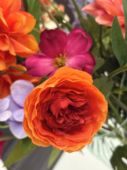Ranonkel zijdebloem oranje