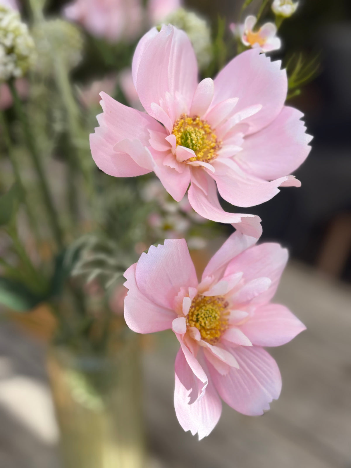 Cosmos roze kunstbloemen