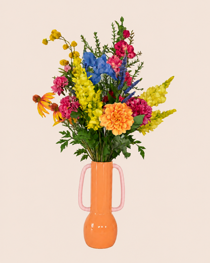 zijden veldboeket met net echte zijdebloemen