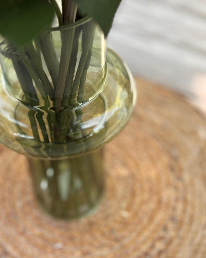 vaas groen voor zijdenbloemen