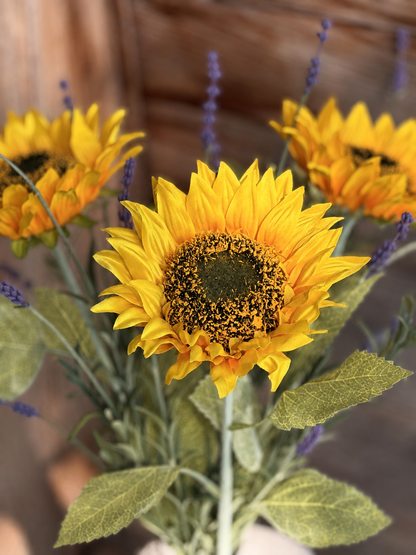 Kunstboeket zonnebloemen