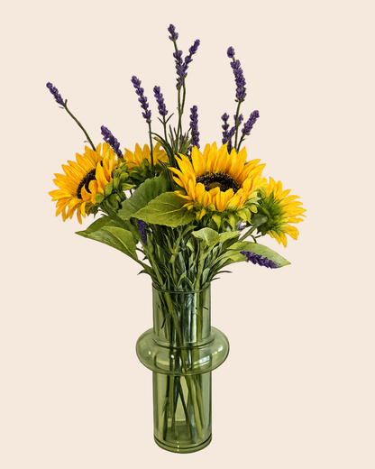 kunstbloemen met zonnebloemen
