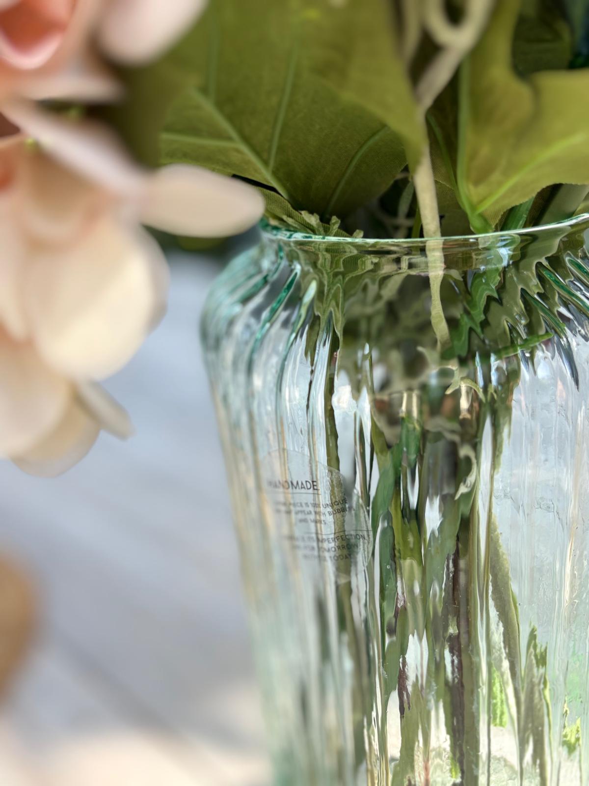 vaas gerecycleerd glas detail