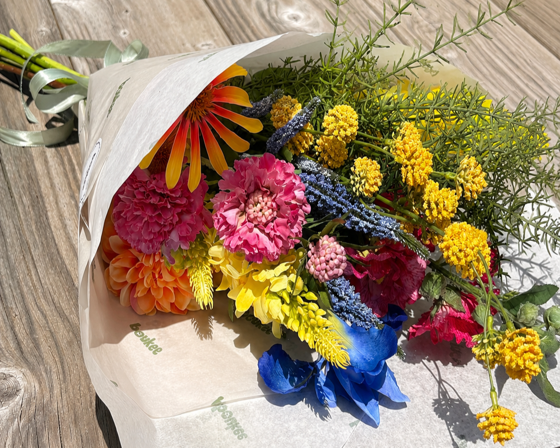 zijdebloemen veldboeket Field fantasy origineel cadeau