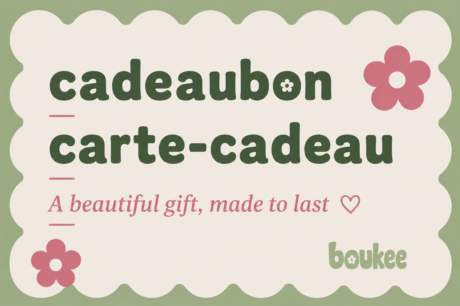cadeaubon voor zijden bloemen
