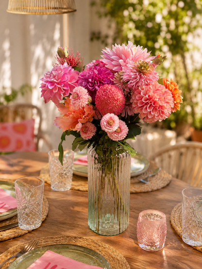 Dahlia delgiht kunstboeket met dahlias