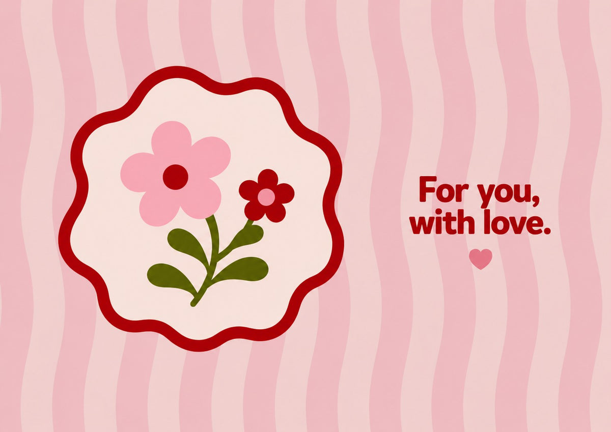 Kaartje 'For you, with love'