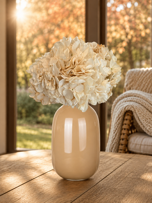 creme horensias kunstbloemen