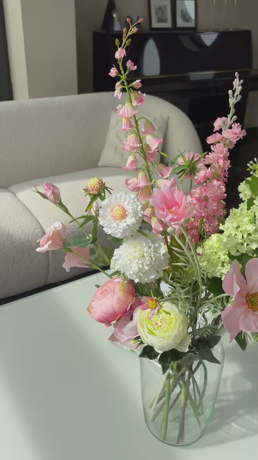 zijdenbloemen boeket rose