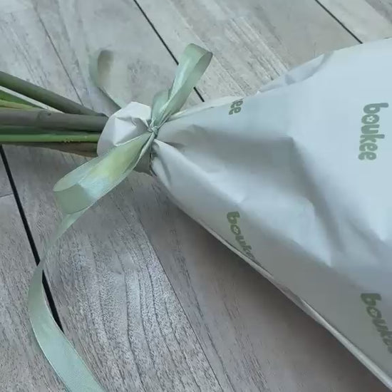 zijdeboeket origineel cadeau verpakt