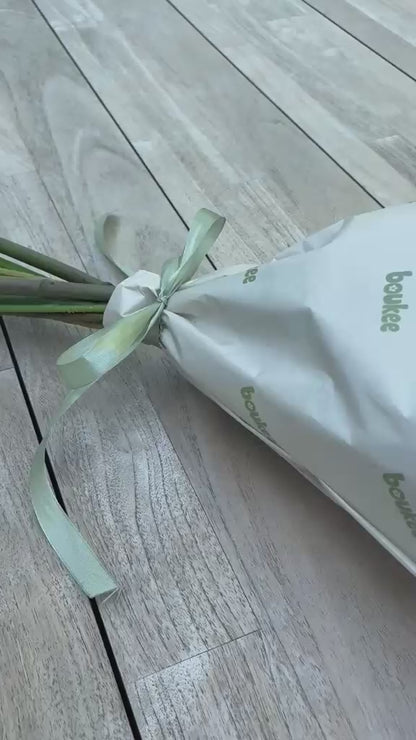 zijdeboeket origineel cadeau verpakt
