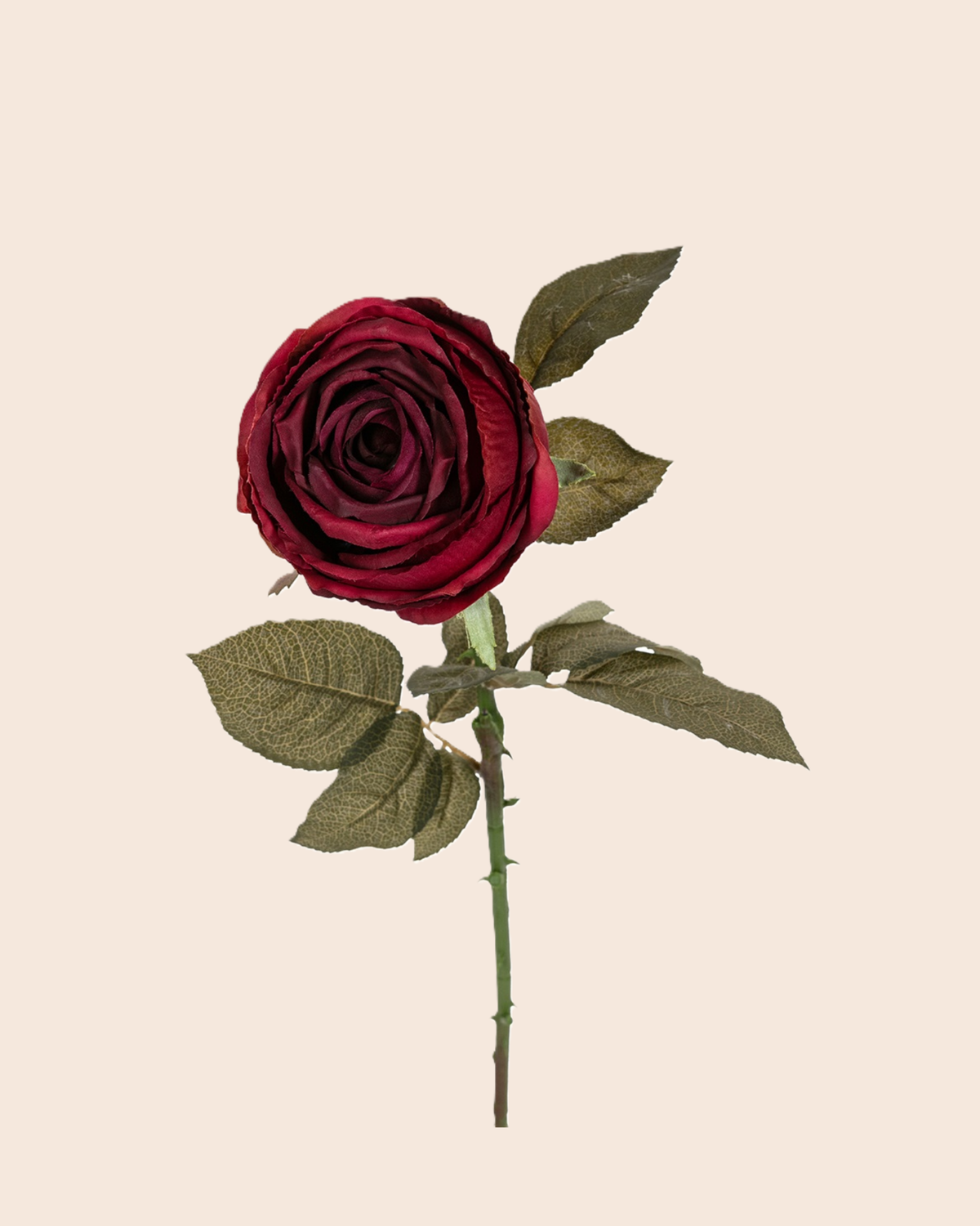 Rose Romance burgundy | zijden boeket met rozen