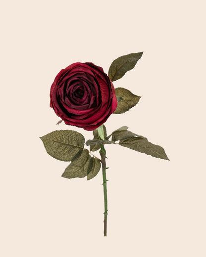 Rose Romance burgundy | zijden boeket met rozen