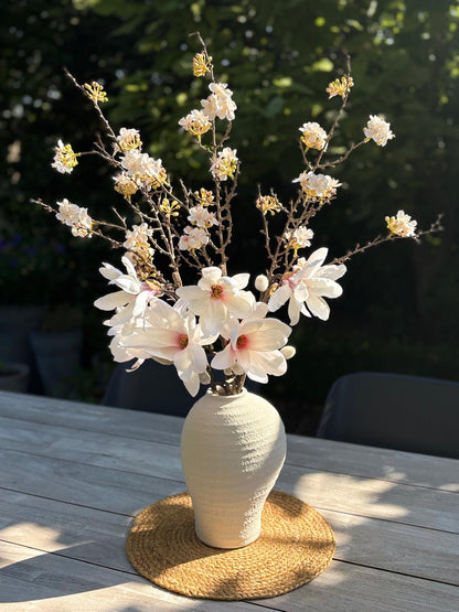 Silent Sakura | Japandi zijden bloemen boeket