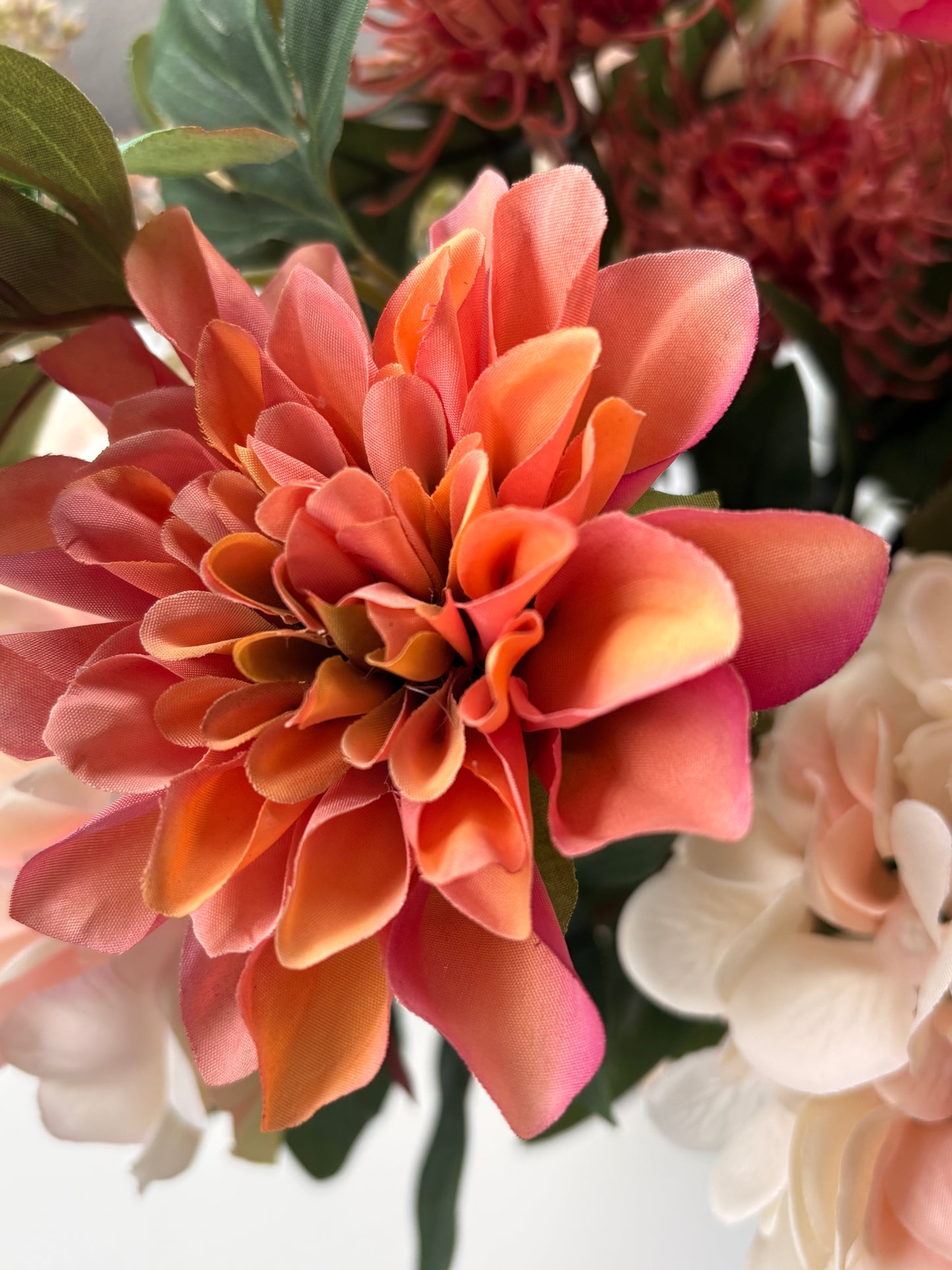 Terra Glow | Zijdenbloemen boeket in warme tinten