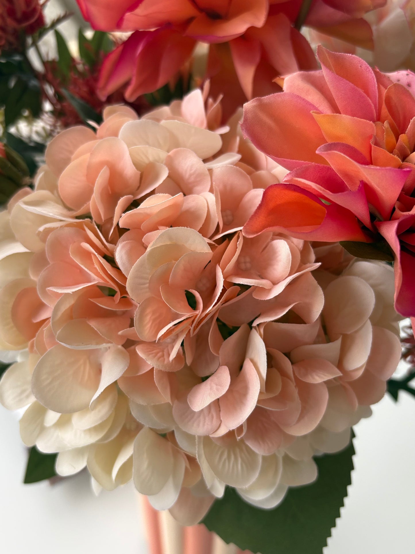 Terra Glow | Zijdenbloemen boeket in warme tinten