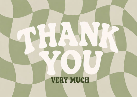 Kaartje 'Thank you'
