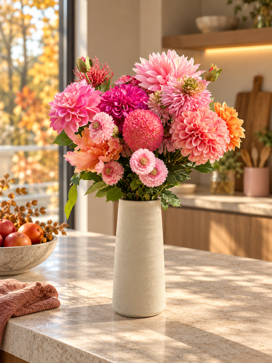 Tokyo M marron | vase en céramique étroit