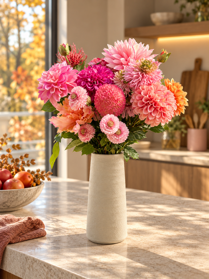 Tokyo M marron | vase en céramique étroit