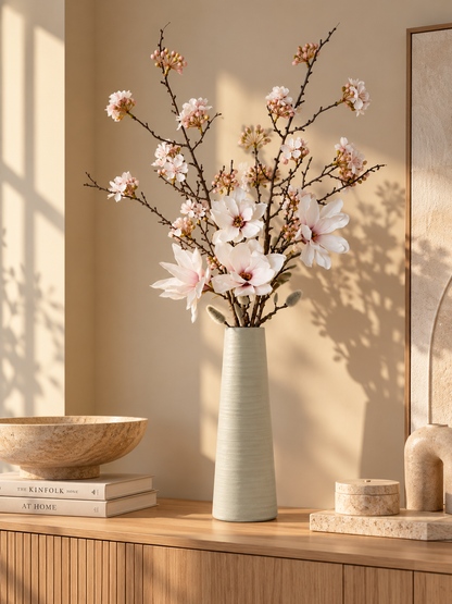 Tokyo L beige | smalle vaas in keramiek