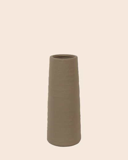 Tokyo M marron | vase en céramique étroit