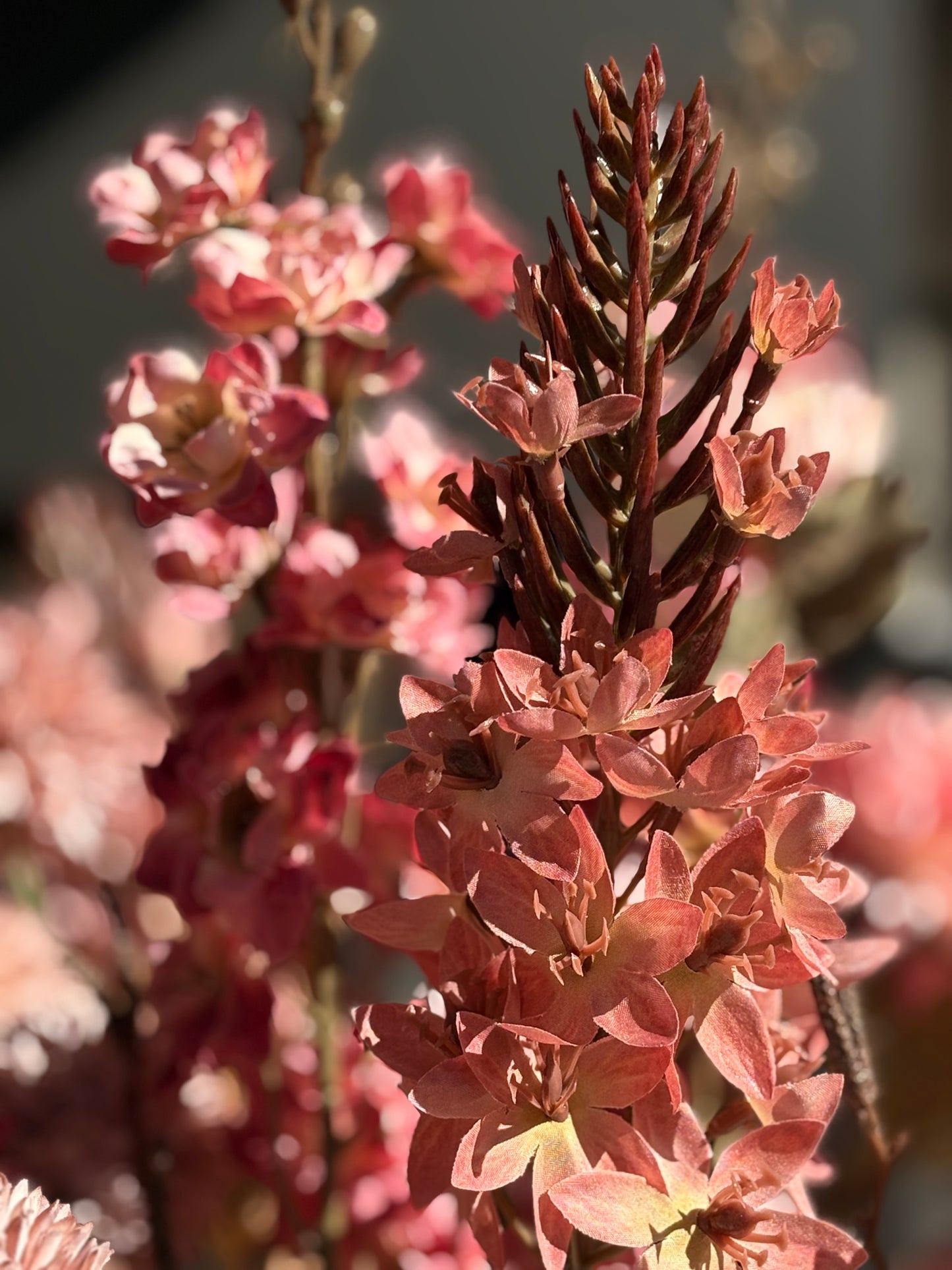 Velvet Shadow | Zijden boeket met oud roze tinten