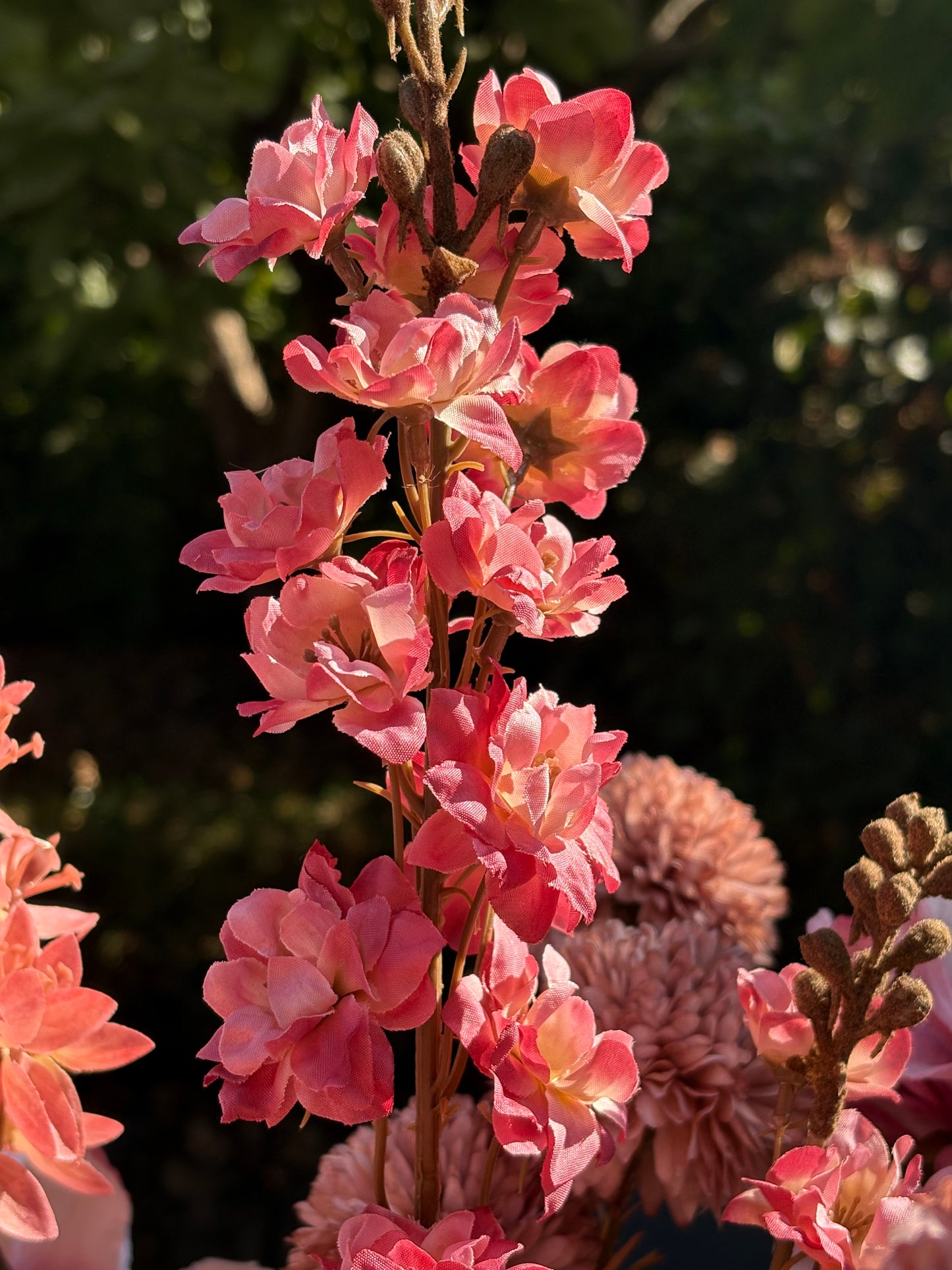 Velvet Shadow | Zijden boeket met oud roze tinten