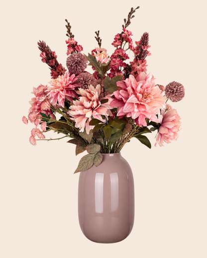 Velvet Shadow | Zijden boeket met oud roze tinten