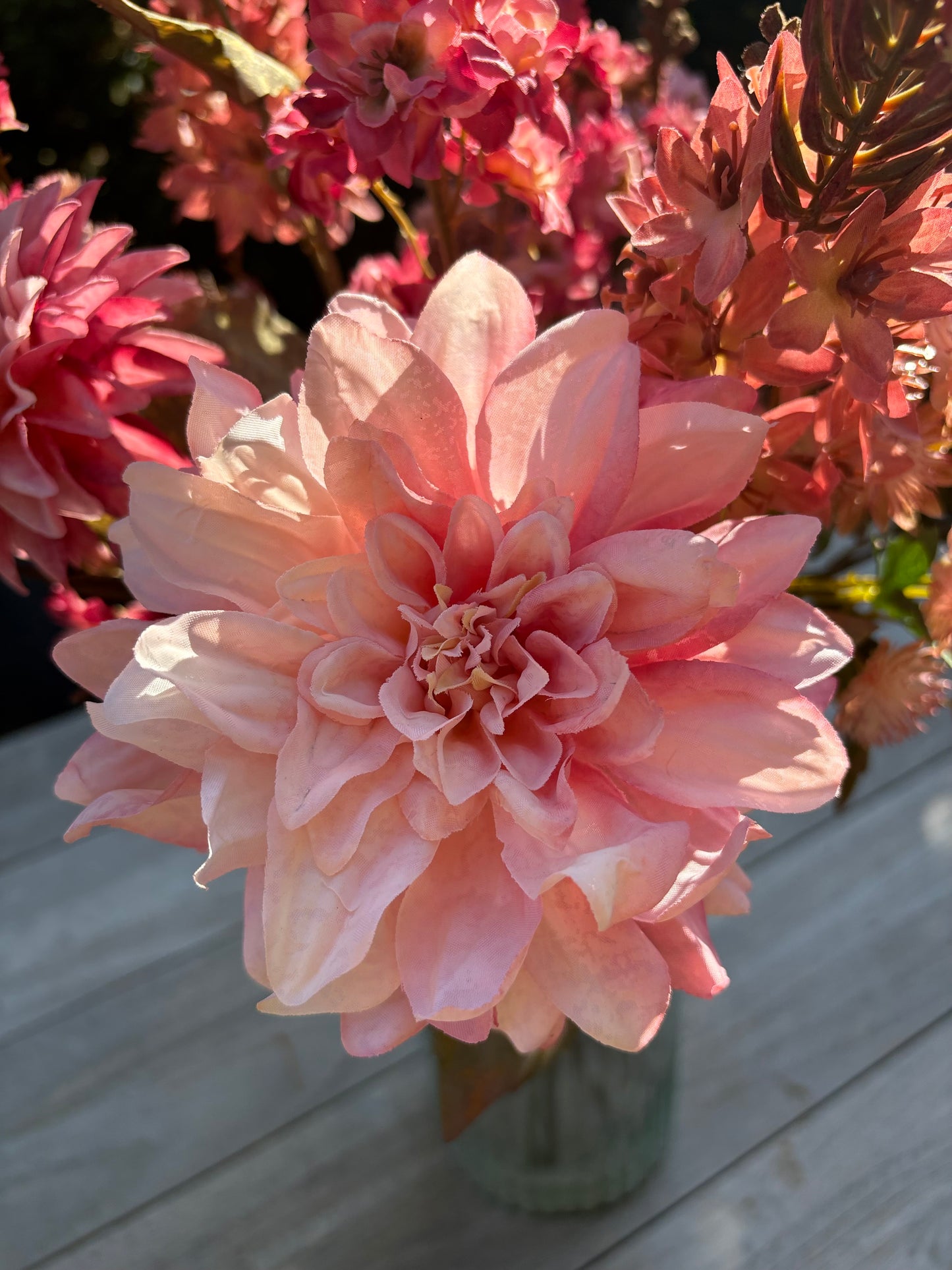 Velvet Shadow | Zijden boeket met oud roze tinten