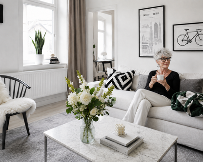zijdebloemen boeket sfeer