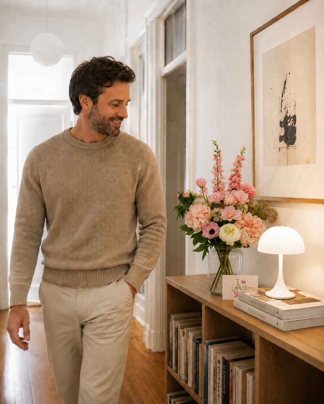 zijdebloemen boeket sfeer