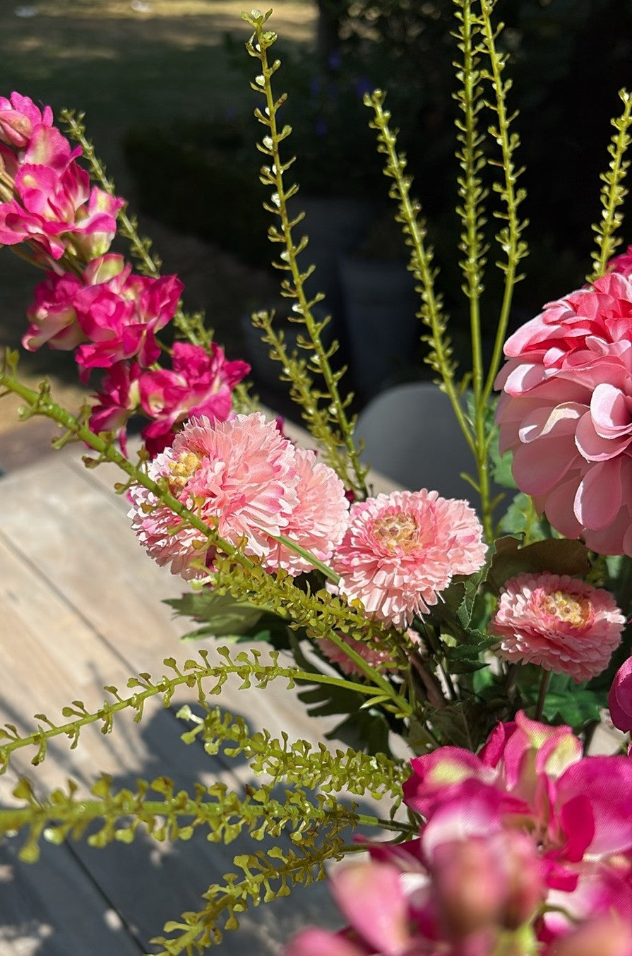 zijden bloemen net echt roze