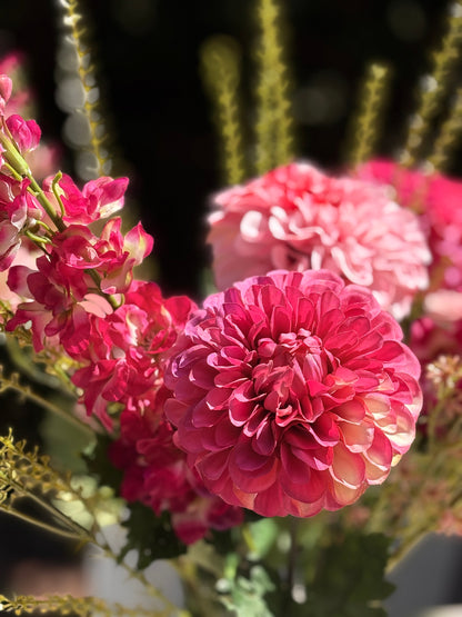 zijdenbloem dahlia delfinium