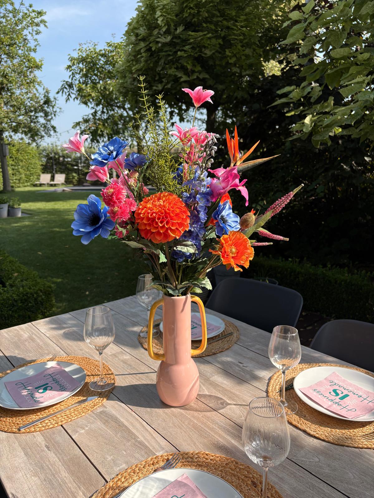 zijdebloemen dahlia anemoon papegaaibek